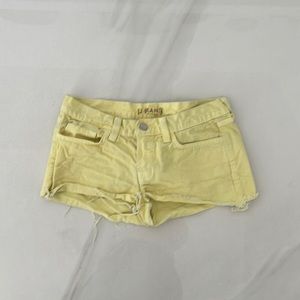 J Brand Yellow Cut Off Shorts Size 25